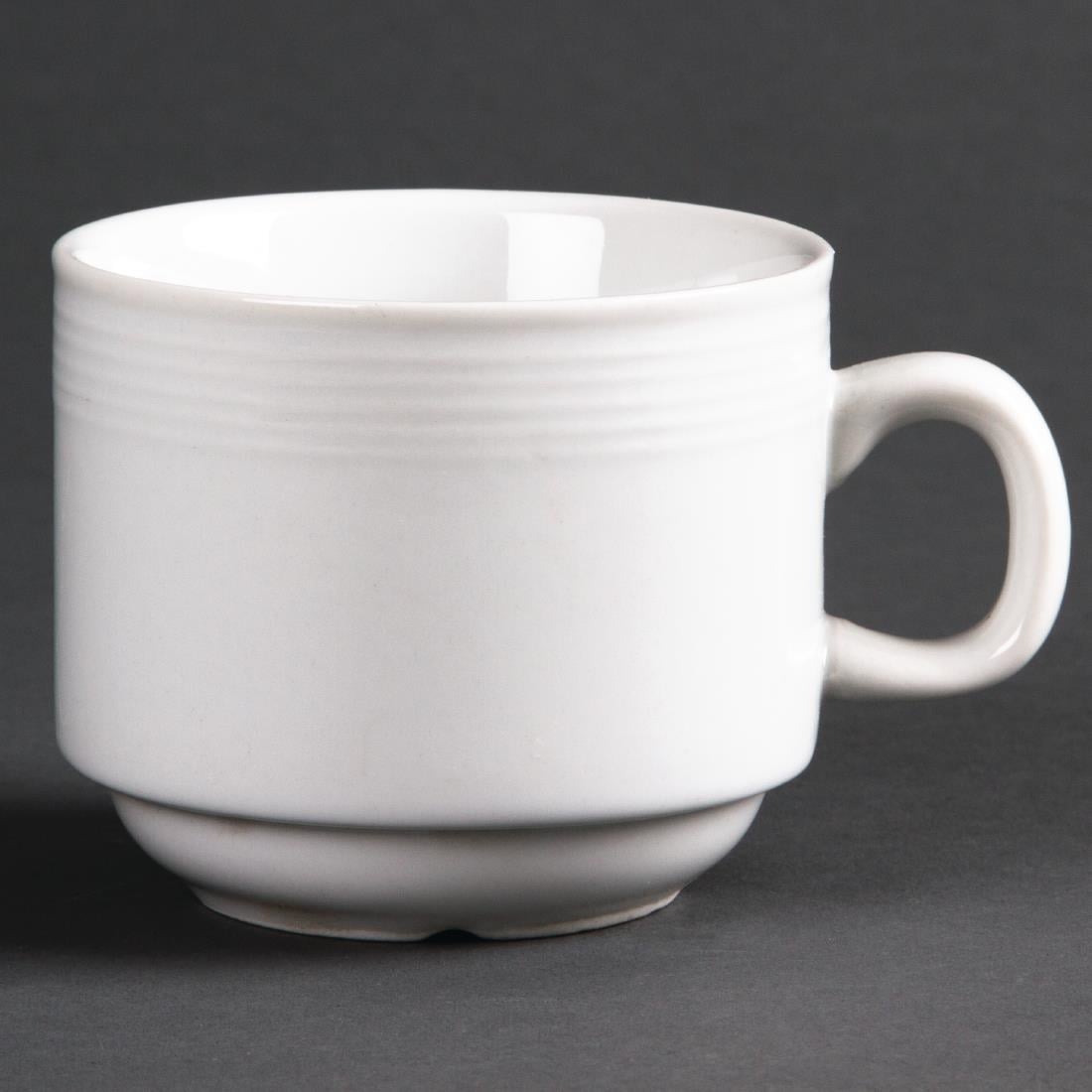 Tasses à thé empilables Olympia Linear 200ml (lot de 12)