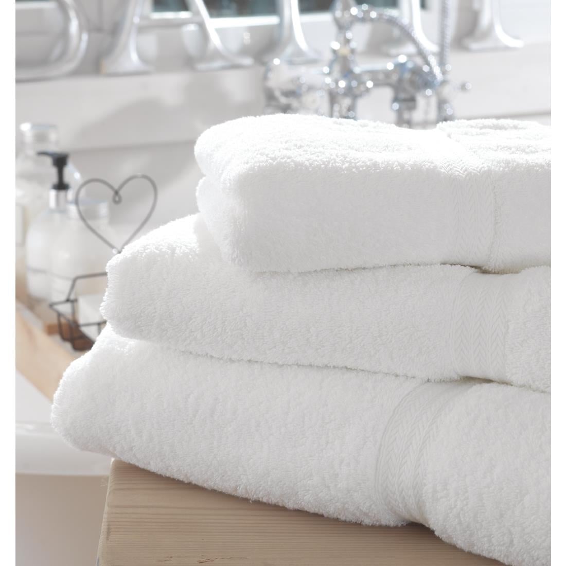 Mitre Comfort Riviera Badhanddoek Wit 70x137cm