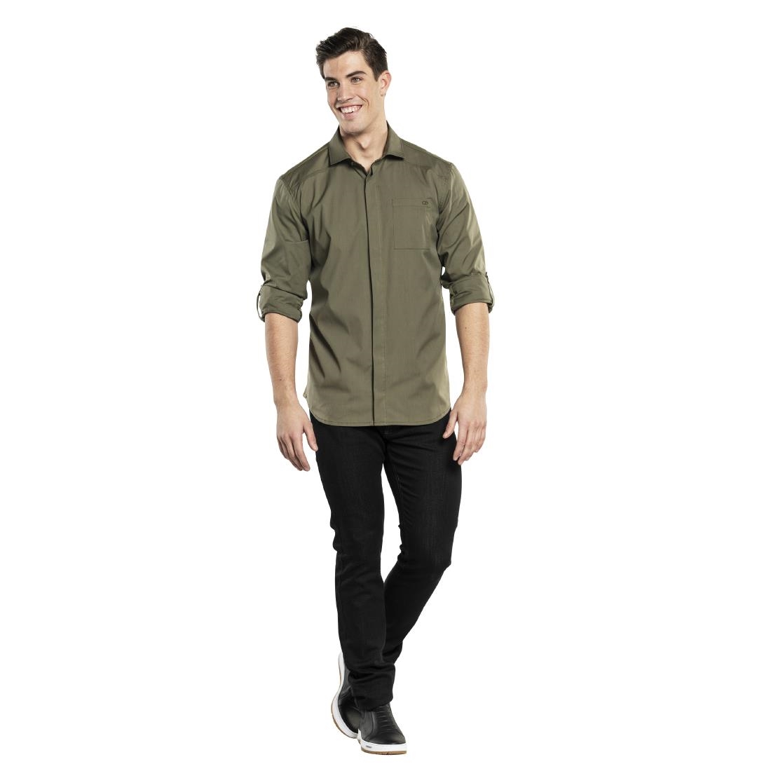 Chemise homme UFX Chaud Devant verte 3XL