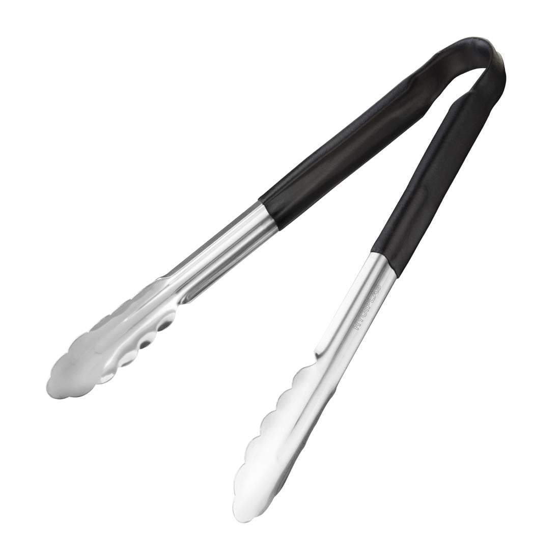 Hygiplas kleurgecodeerde zwarte serveertang 300mm