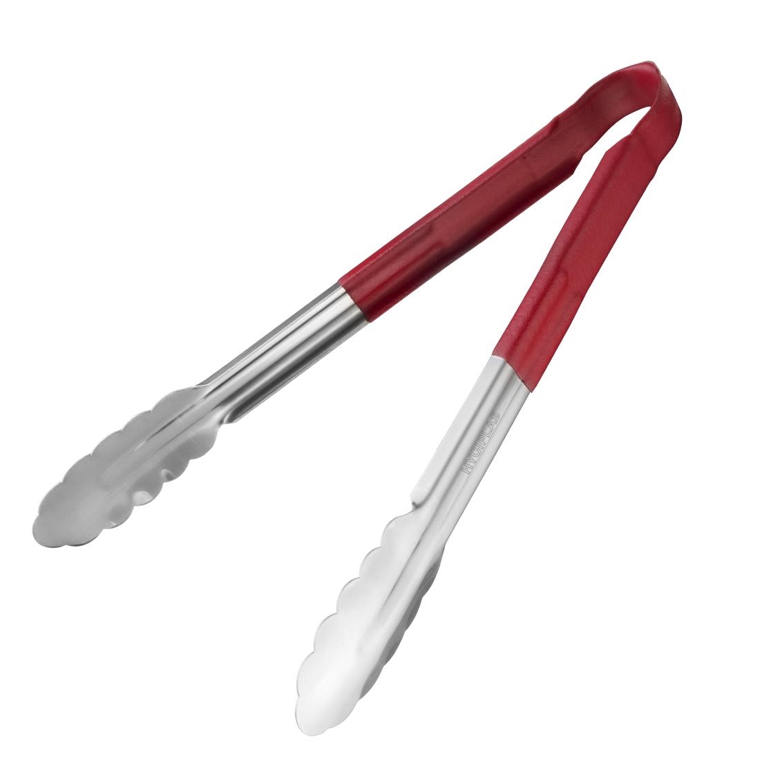 Hygiplas kleurgecodeerde rode serveertang 300mm