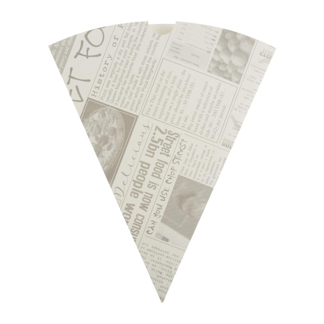 Cornets à frites recyclables et biodégradables papier imprimé Colpac (lot de 1000)