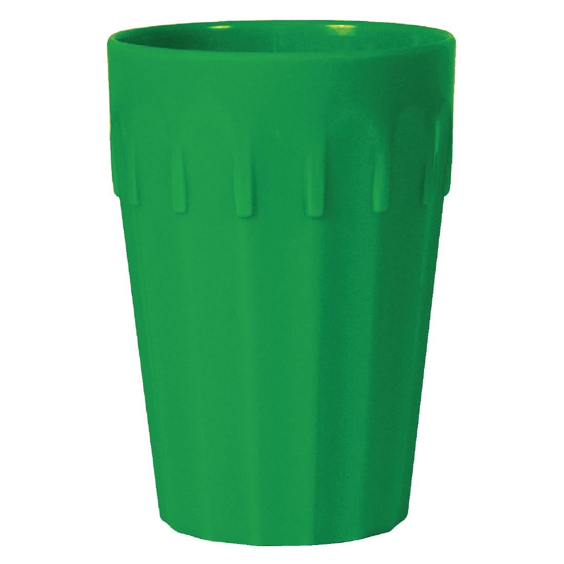 Gobelets en polypropylène Olympia Kristallon verts 142ml (lot de 12)