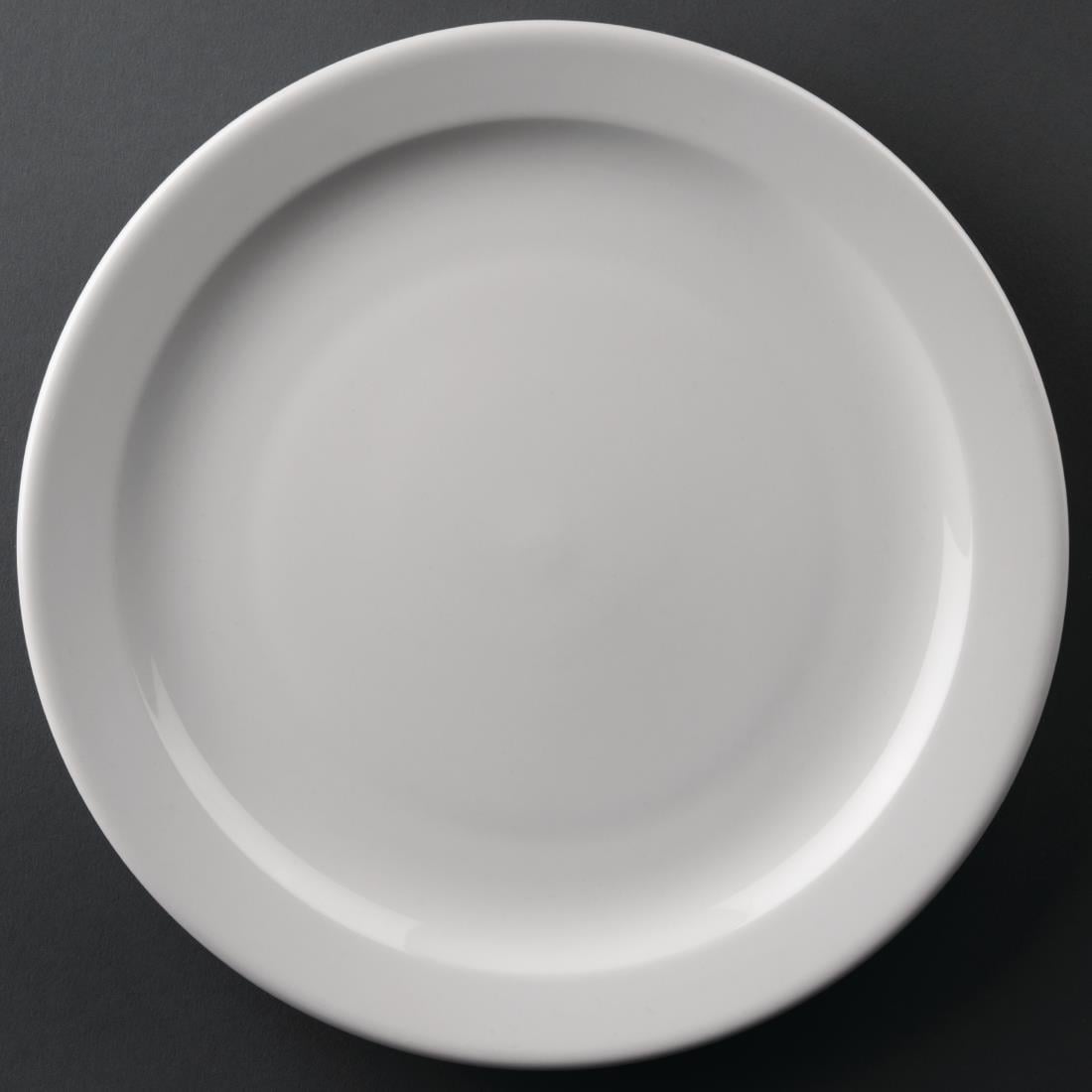 Assiettes à bord étroit Olympia Athena 254mm (lot de 12)