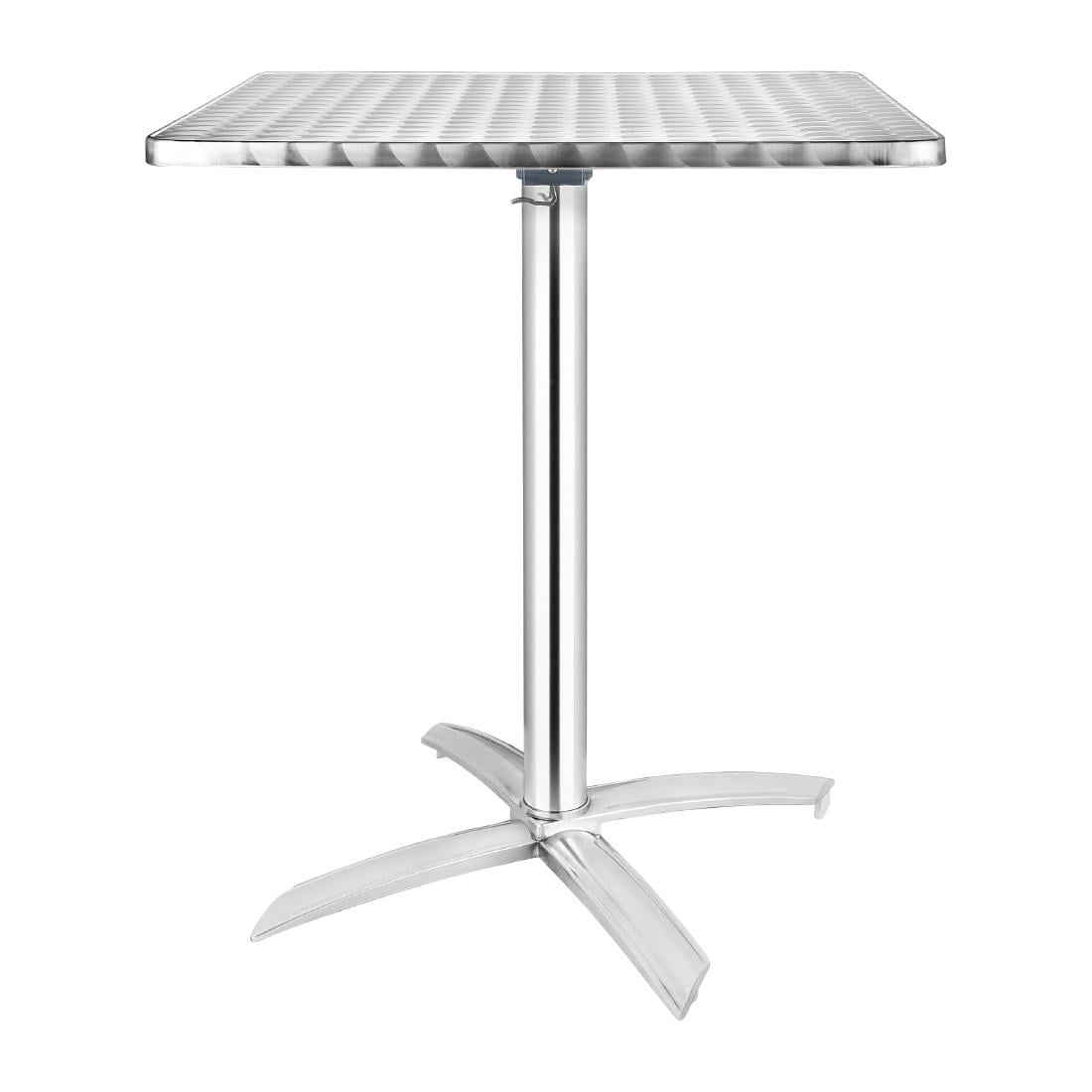 Table inox carrée à plateau basculant Bolero 600mm