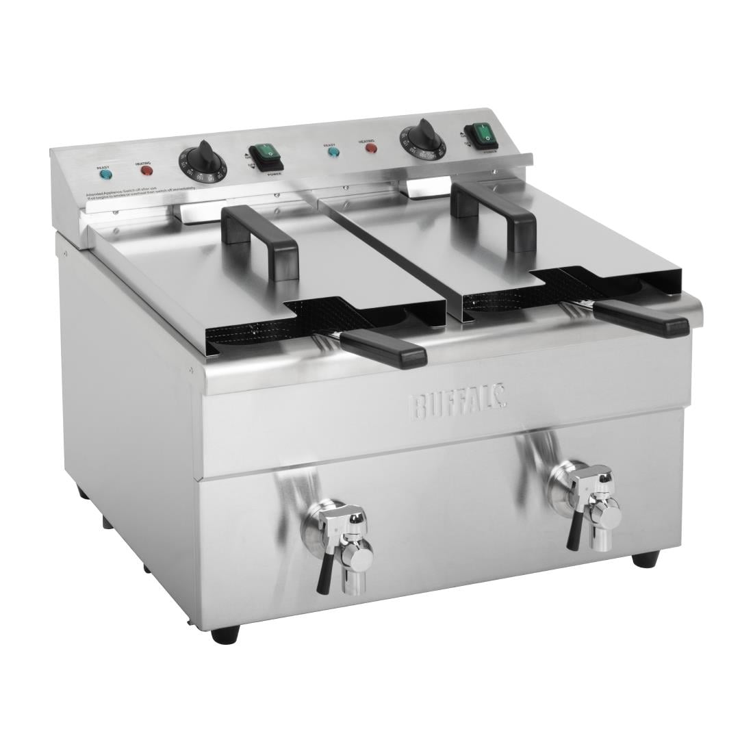Friteuse induction double Buffalo 2 x 3 kW