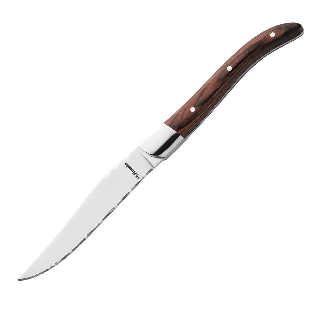 Amefa Royal Steakmes Palissanderhout (6 stuks)