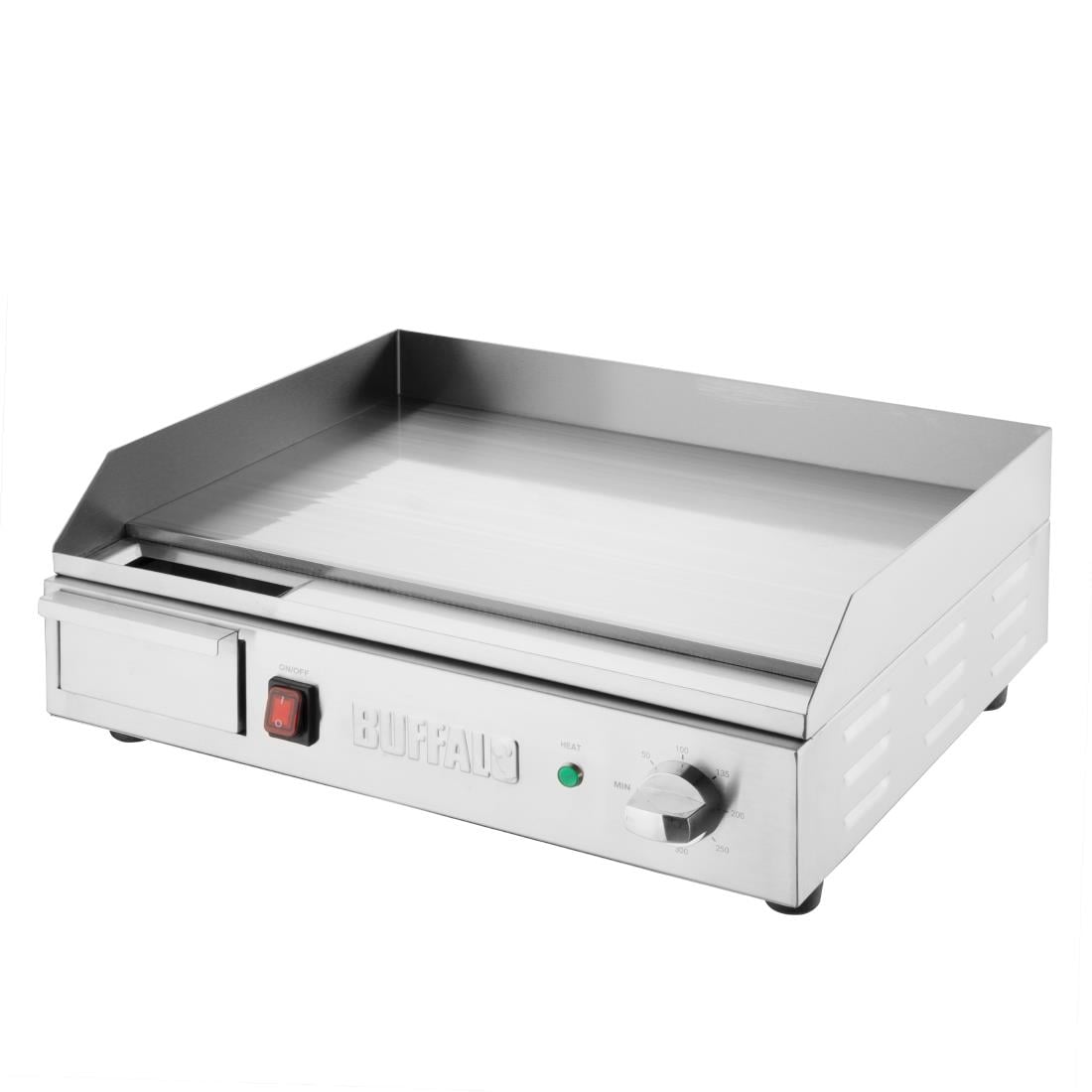 Plancha électrique en acier poli Buffalo