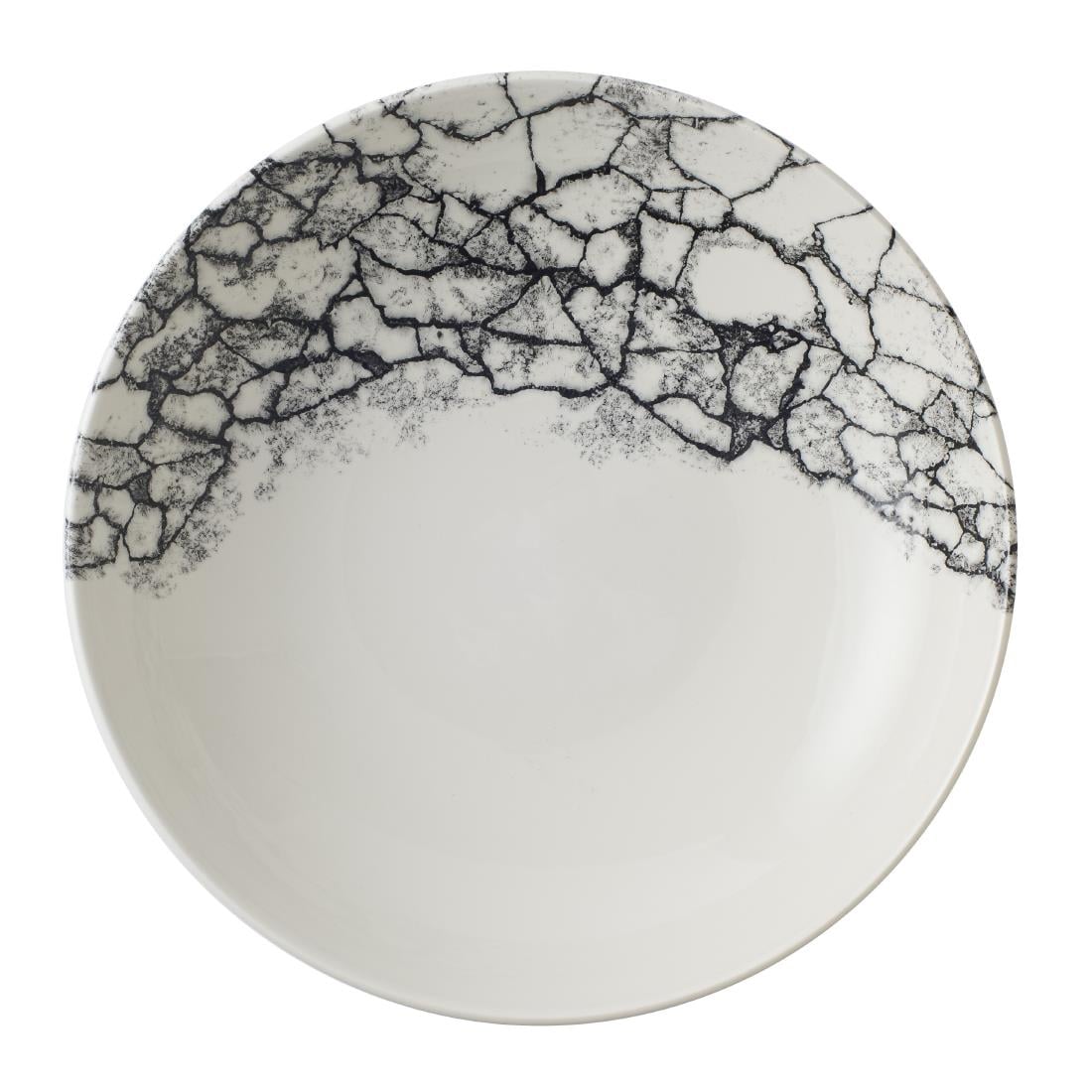 Assiettes coupes rondes Churchill Kintsugi Accents Quartz Black Evolve 248mm (Lot de 12)
