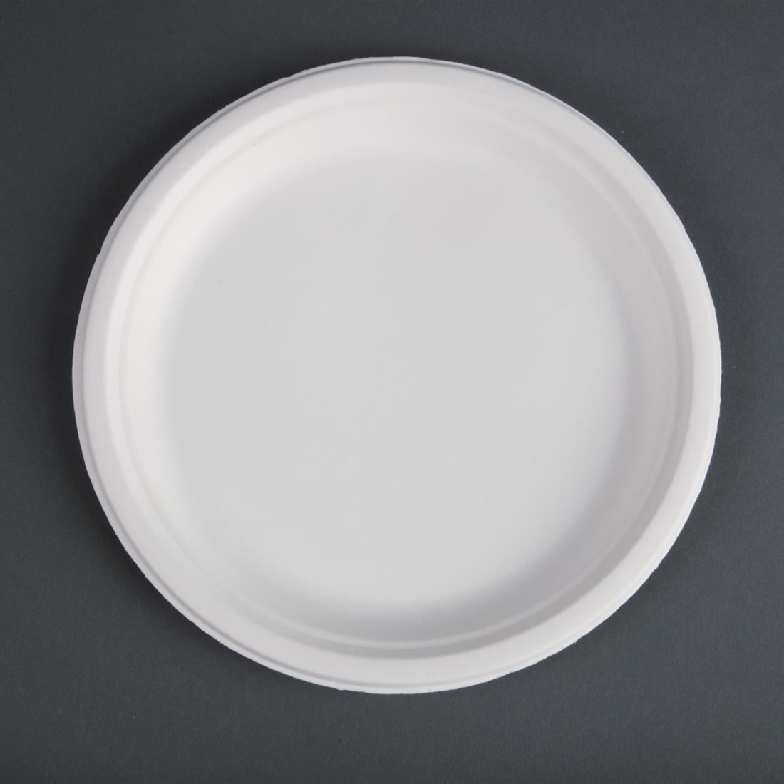 Assiettes en bagasse compostables Fiesta Compostable 26 cm (lot de 50)
