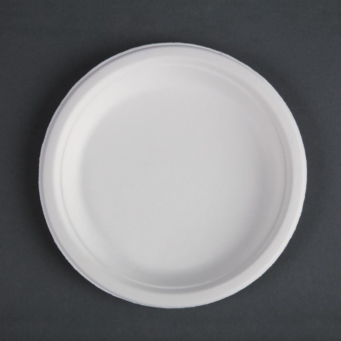 Assiettes en bagasse compostables Fiesta Compostable 17,9 cm (lot de 50)