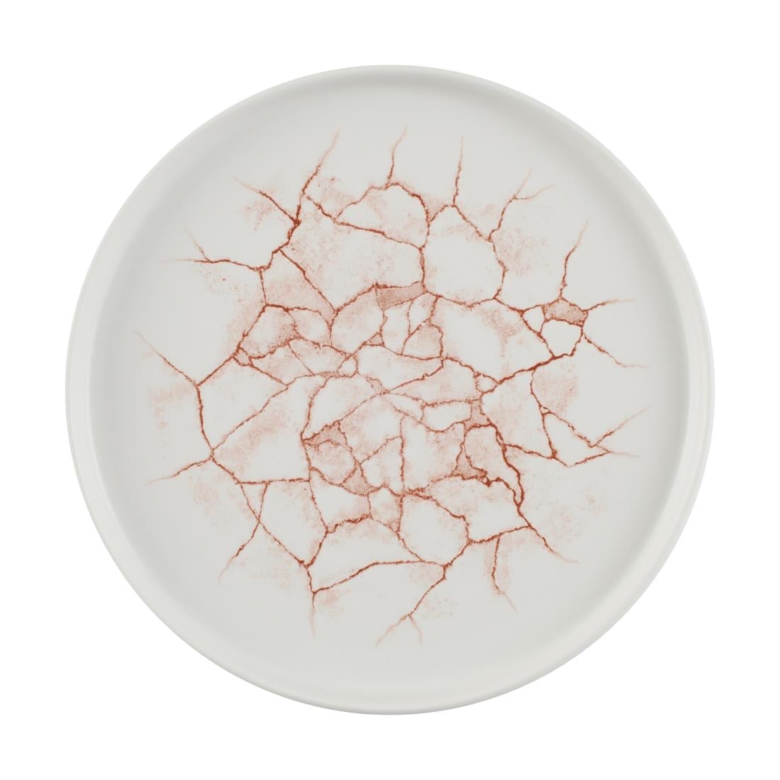 Assiettes avec rebord Churchill Studio Prints Kintsugi Coral 260mm (lot de 6)