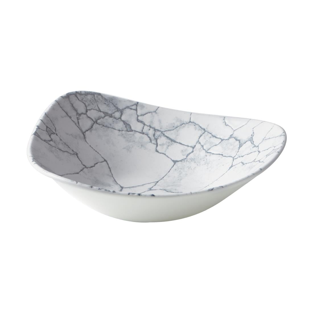 Bols triangulaires Churchill Studio Prints Kintsugi Pearl Lotus Grey 228mm (lot de 12)