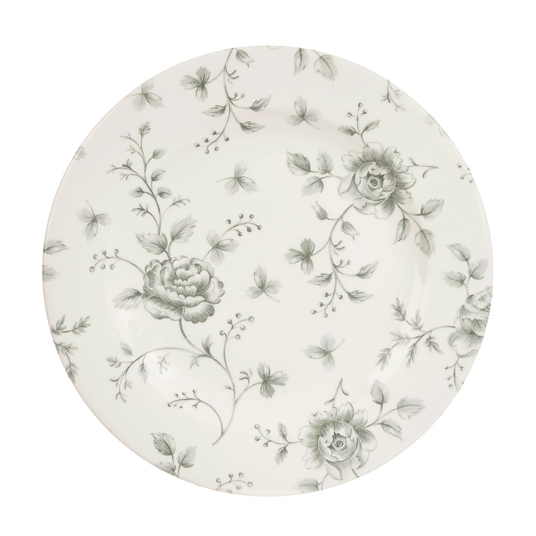 Churchill Rose Chintz Grey Bord
