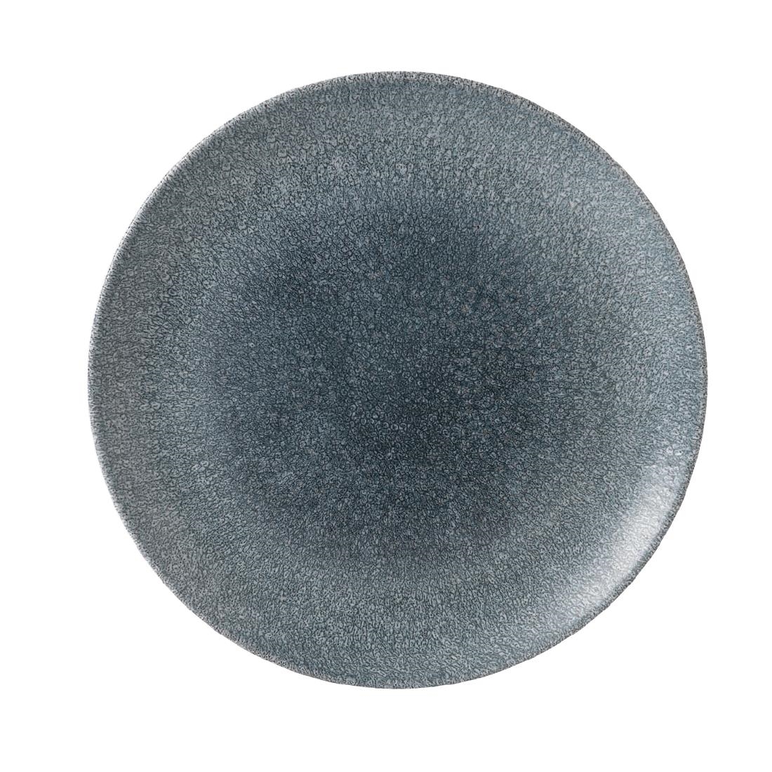 Assiettes rondes Churchill Studio Prints Raku Topaz Blue 260mm (Lot de 12)