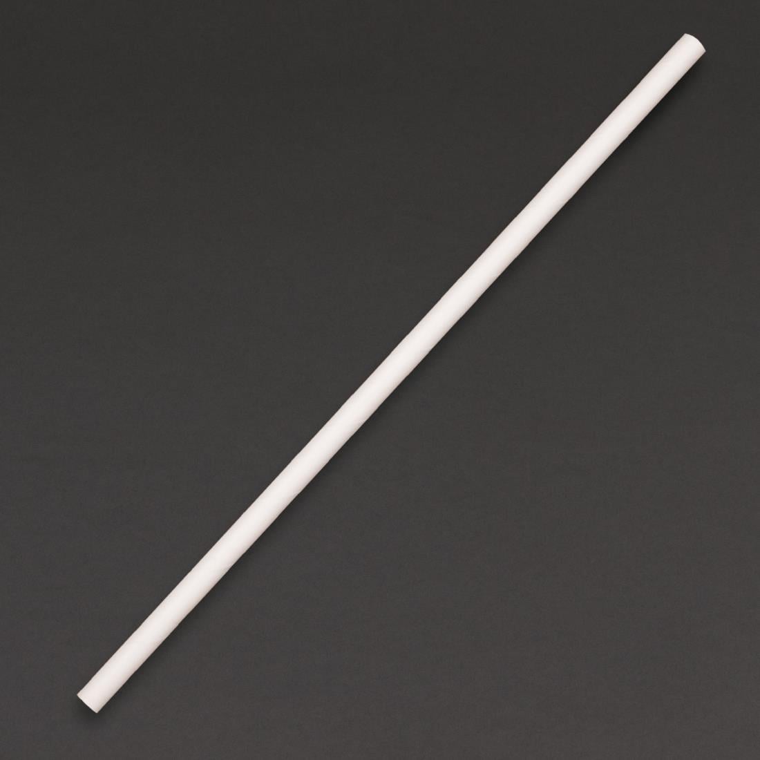 Pailles en papier compostables Fiesta Compostable blanches (lot de 250)