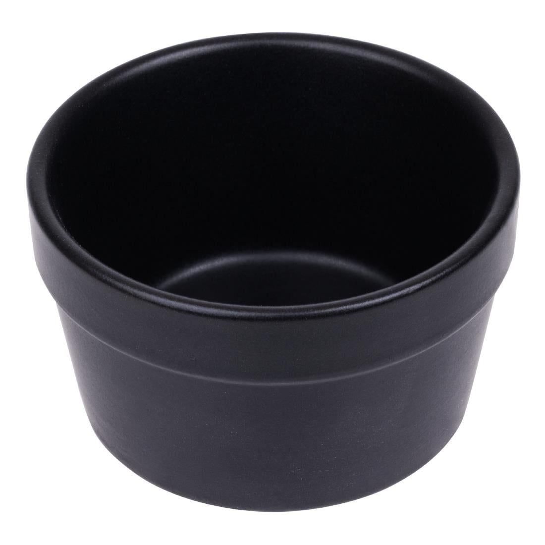Ramequins noirs Olympia Mediterranean 77mm (lot de 6)