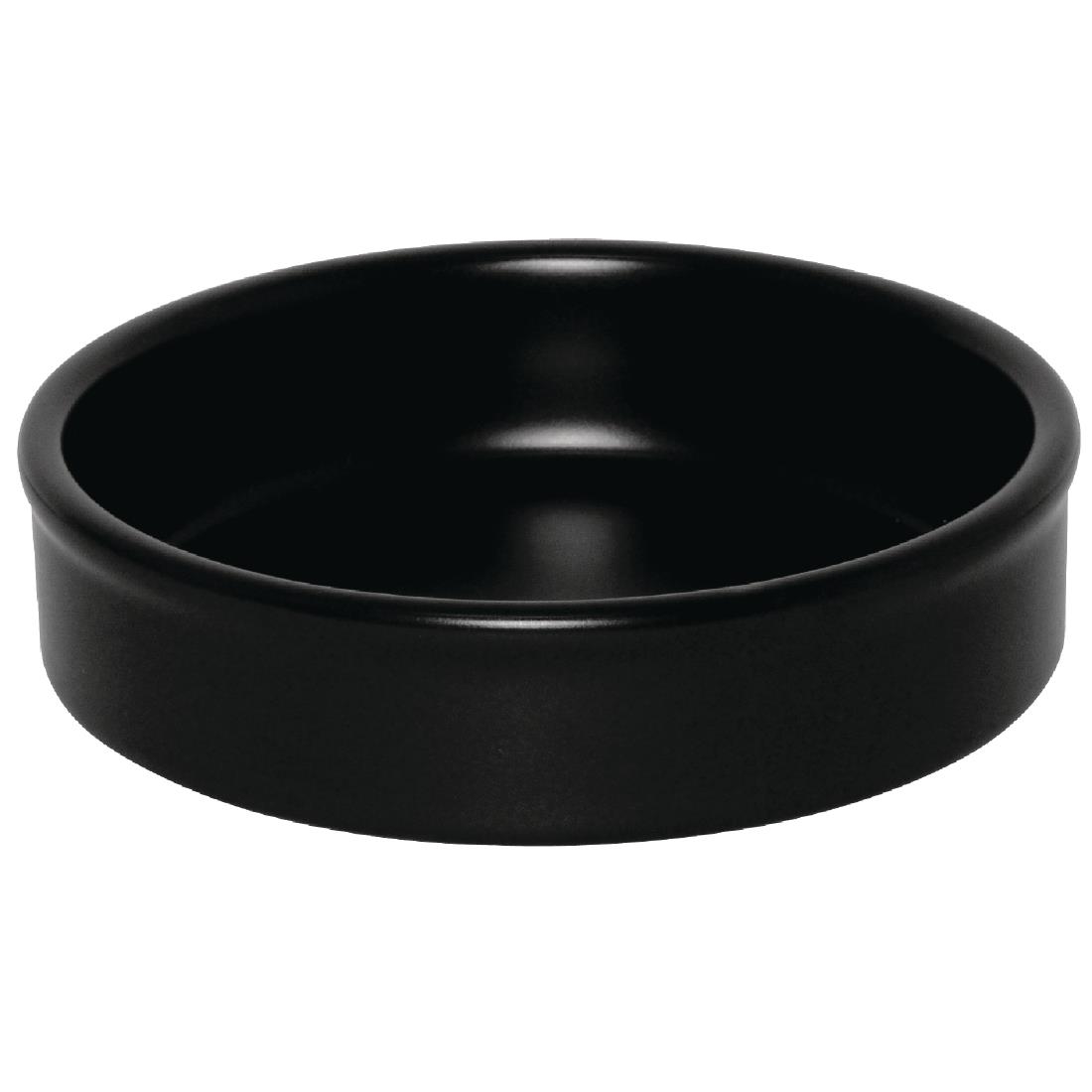 Plats empilables noirs Olympia Mediterranean 134mm (Lot de 6)