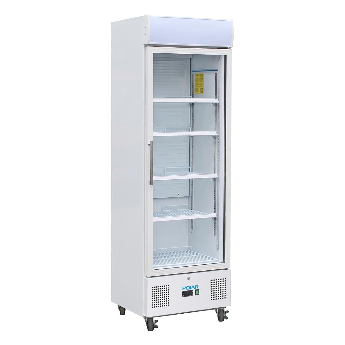 Vitrine réfrigérée positive blanche Polar Série G 336L