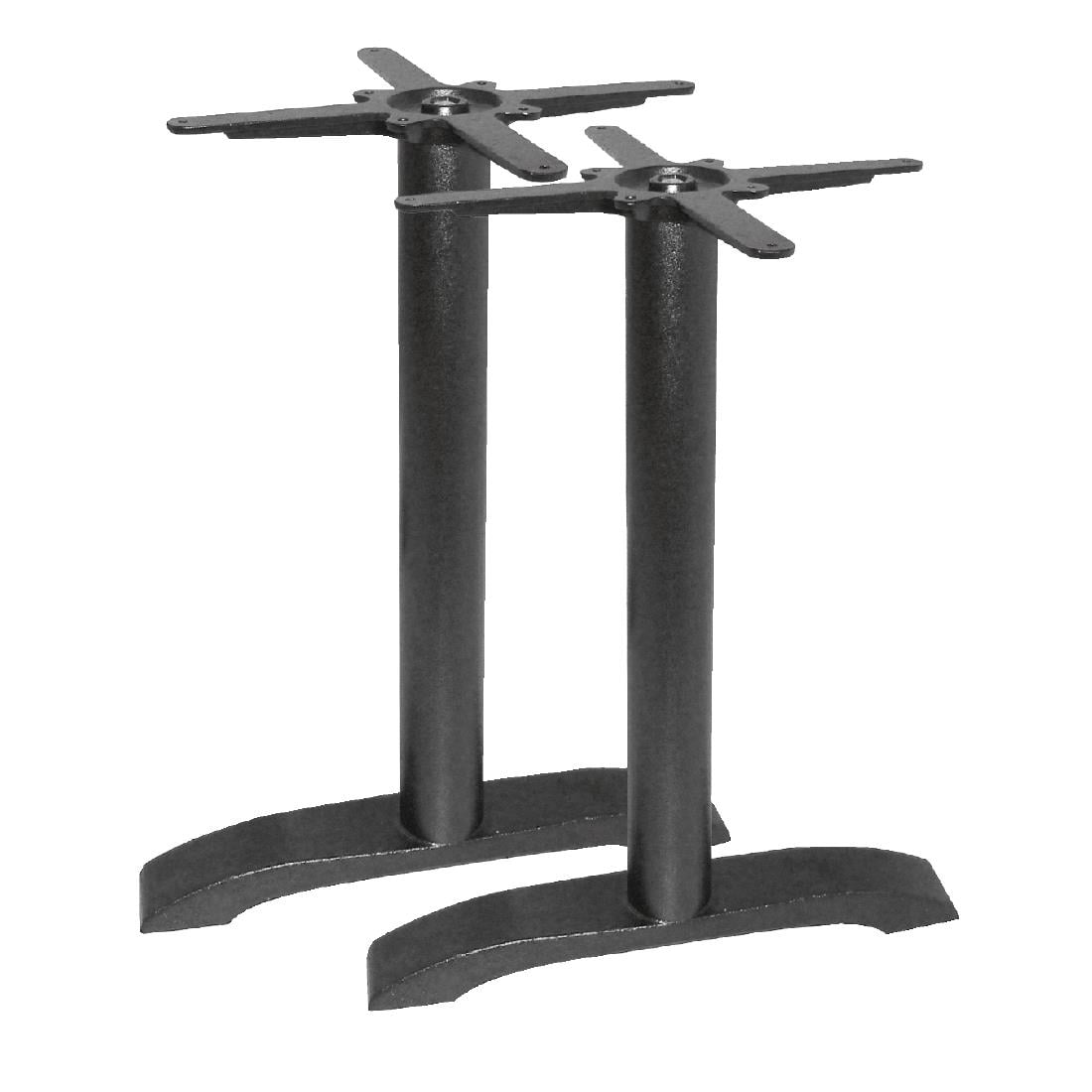 Pied de table double en fonte Bolero (lot de 2)
