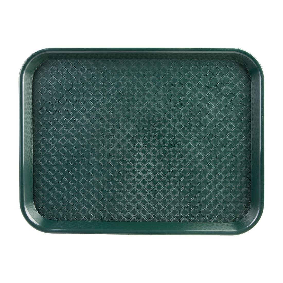 Plateau fast food en plastique Olympia Kristallon vert 275x353mm