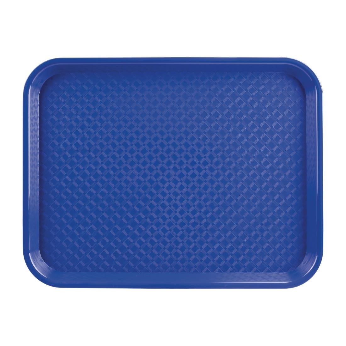 Plateau fast food en plastique Olympia Kristallon bleu 275x353mm