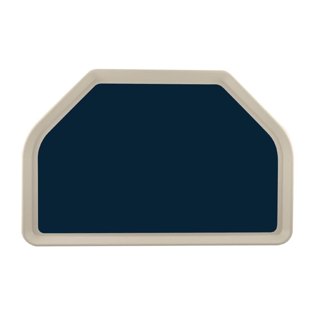 Plateau de service en polyester Roltex Trapèze GN 500x325mm bleu