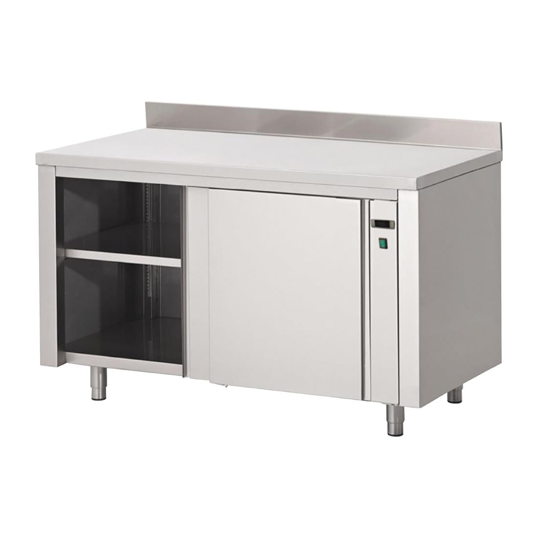 Armoire chauffante inox avec dosseret Gastro M 850x2000x700mm