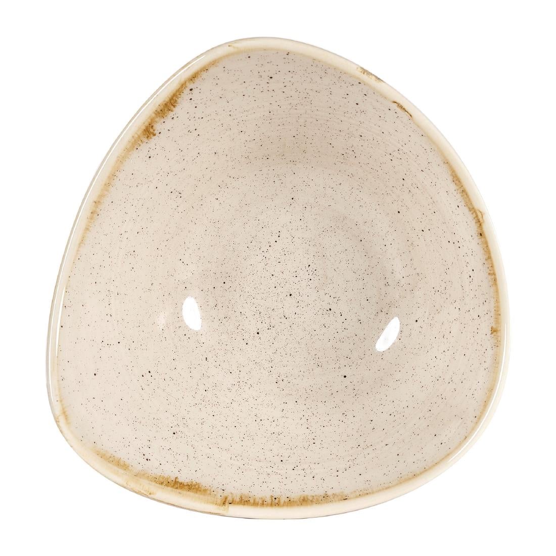 Bols triangulaires Churchill Stonecast Nutmeg Cream 153mm (Lot de 12)