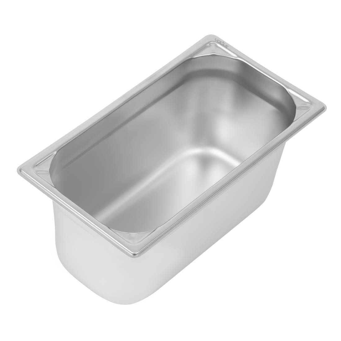 Bac professionnel inox 18/10 Vogue GN 1/3 150mm