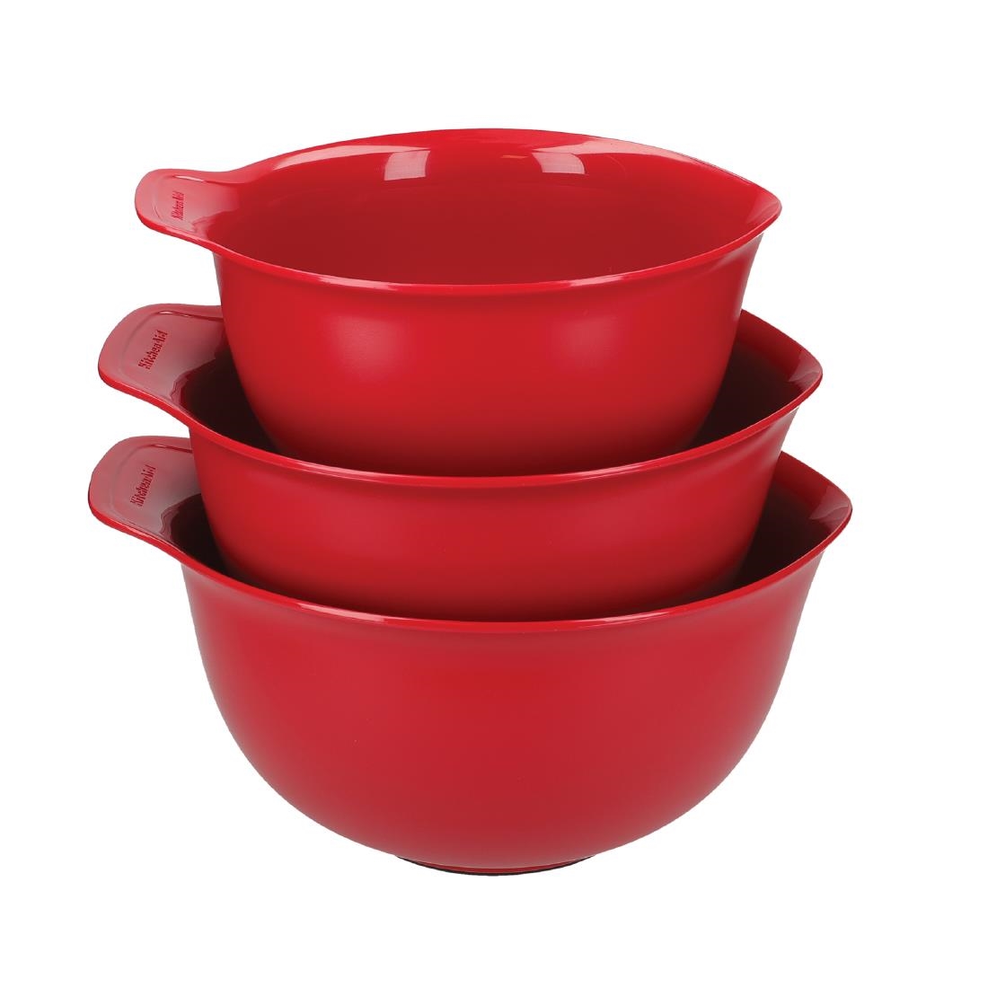 Kitchenaid Mengkommen Empire Rood (3 stuks)