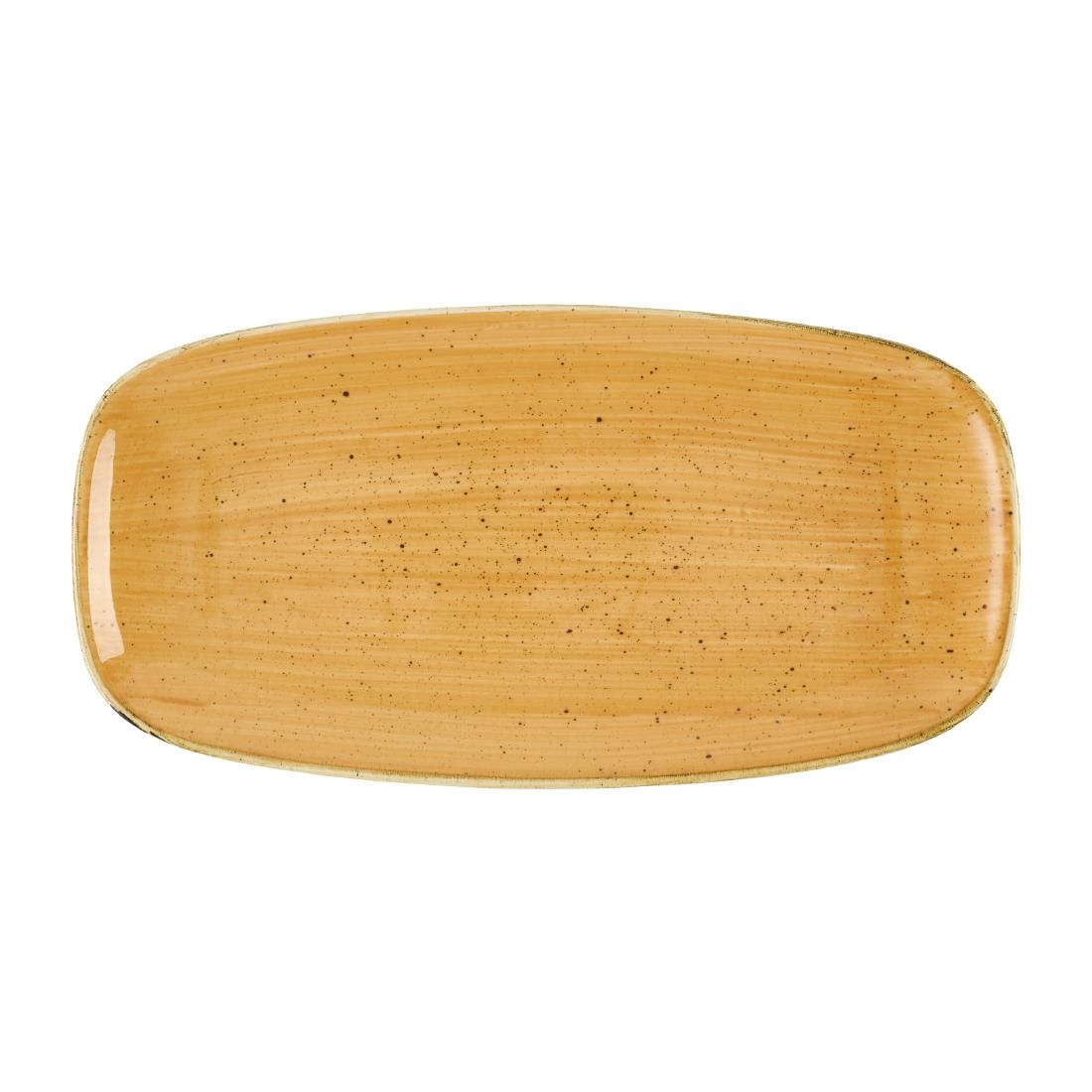 Churchill Stonecast Tangerine Chefs' Oblong No. 3 Borden (12 stuks)