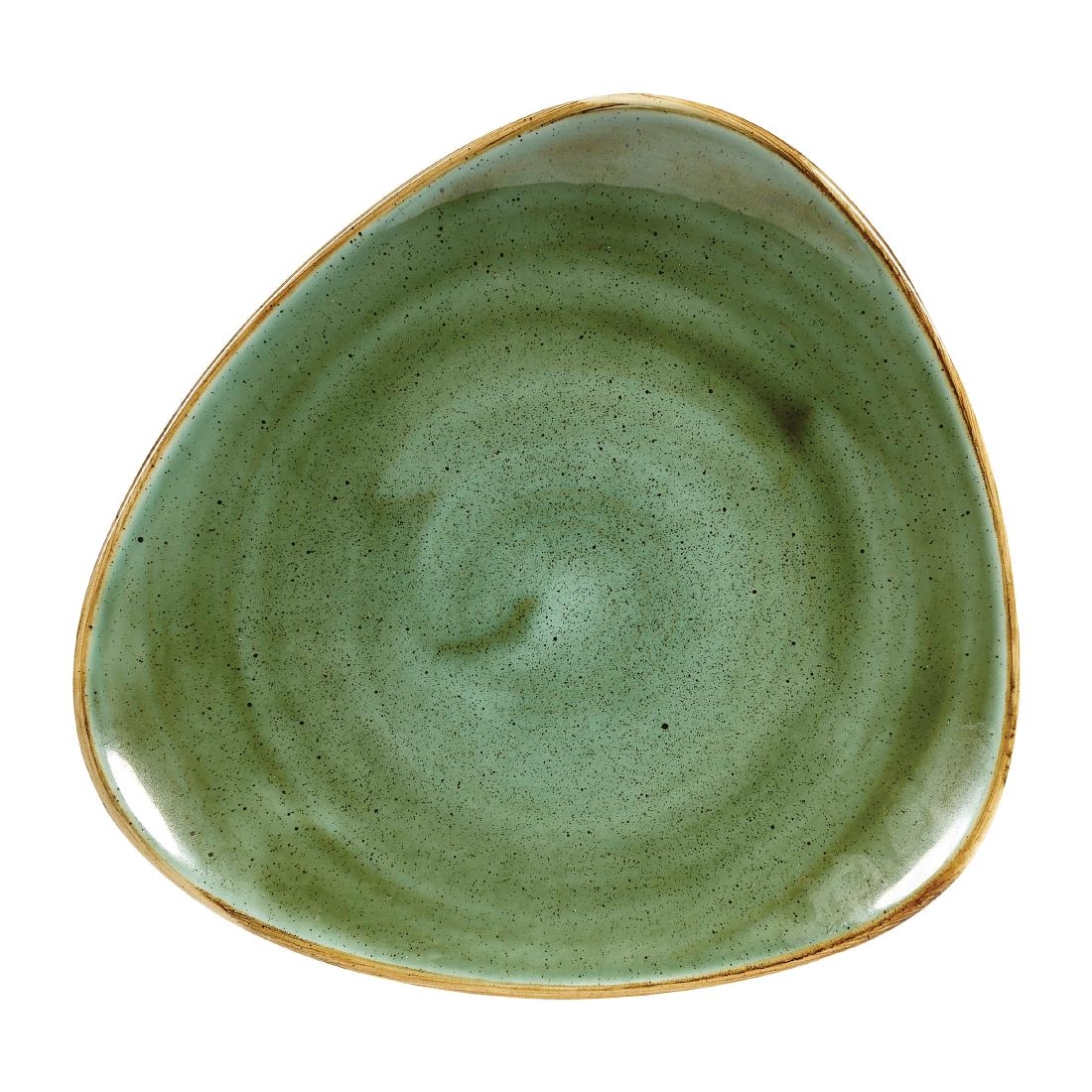 Churchill Stonecast Samphire Green Lotus Bord