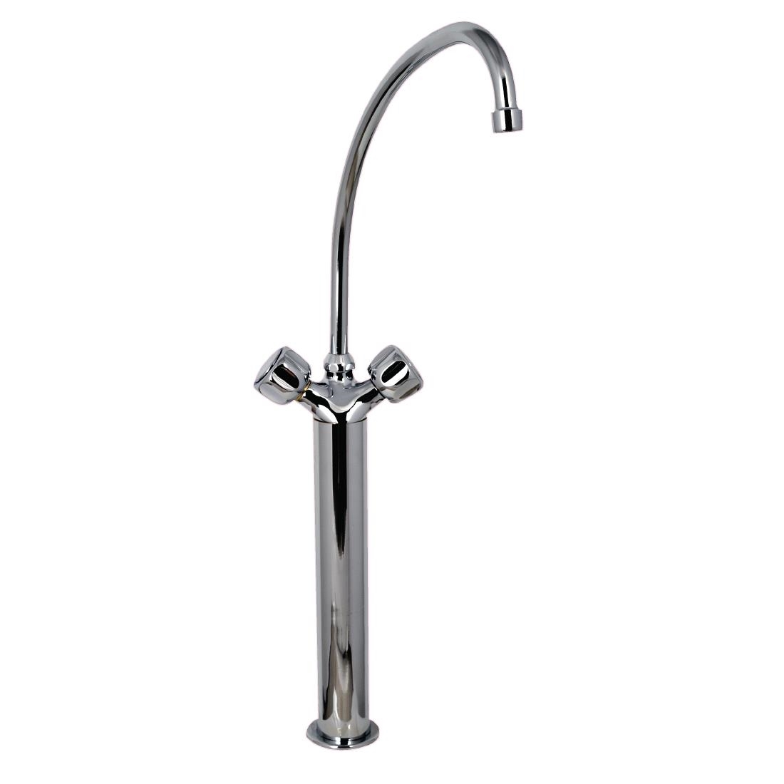 Robinet mélangeur monotrou modèle lourd avec 2 robinets