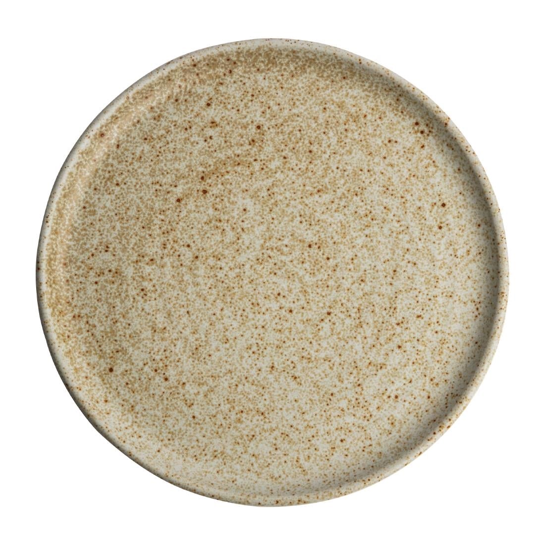 Assiettes plates beige moucheté Olympia Canvas 265mm (lot de 6)