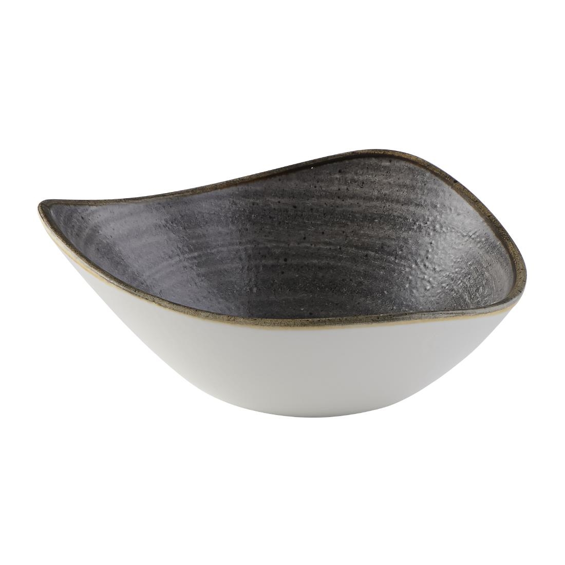 Churchill Stonecast Raw Lotus Black Schalen 178mm (12 stuks)
