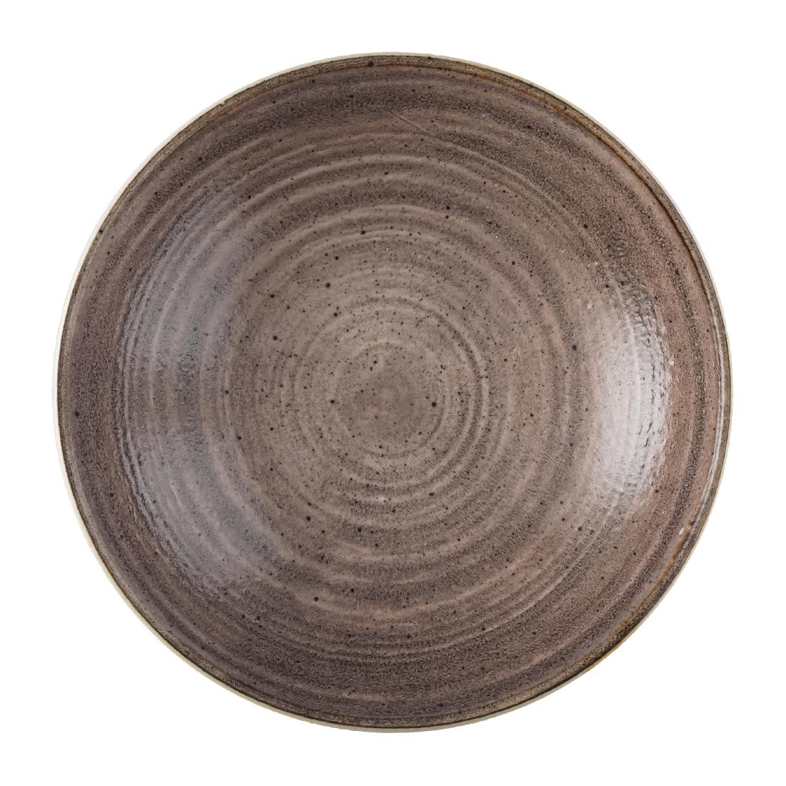 Churchill Stonecast Raw Brown Coupe Schalen 184mm (12 stuks)