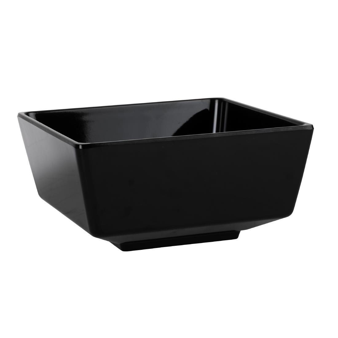 APS Float vierkante kom zwart 190x190mm