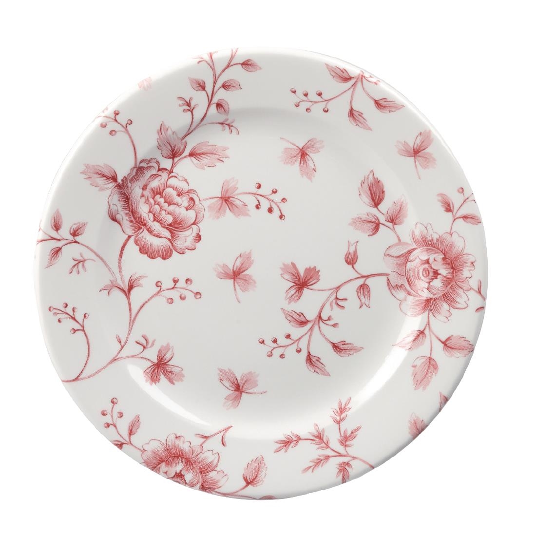 Churchill Rose Chintz Cranberry Bord