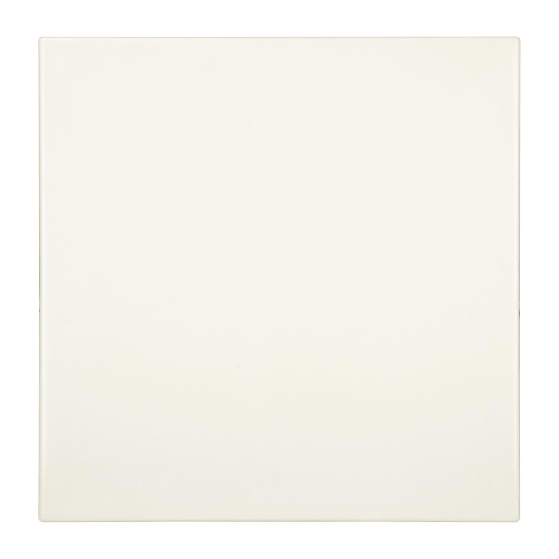 Plateau de table carré Bolero blanc cassé 700mm