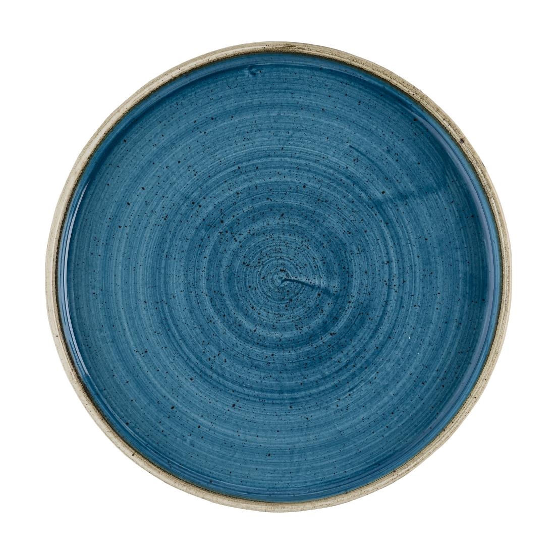 Churchill Stonecast Java Blue Bord met Opstaande Rand