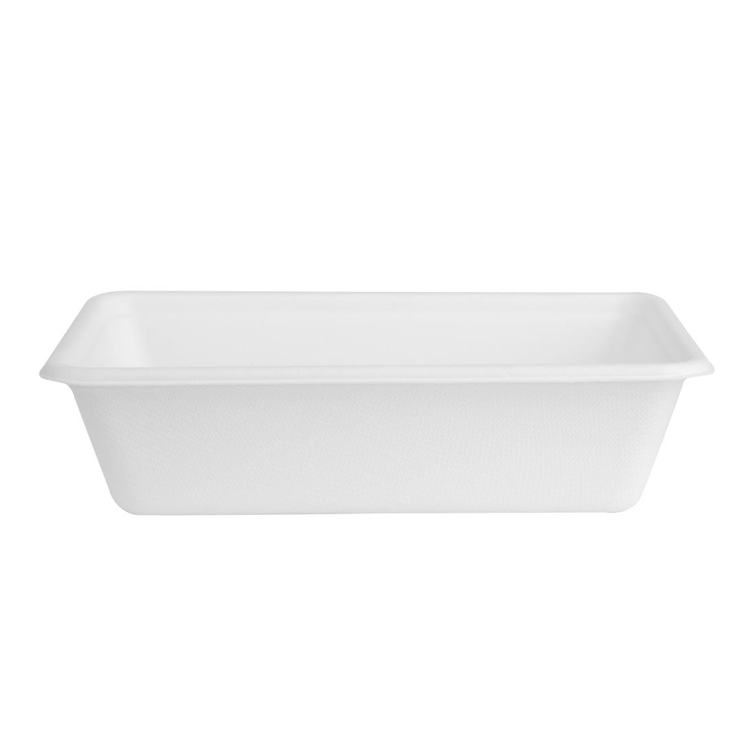 Barquettes alimentaires en bagasse Fiesta Compostable 650ml (lot de 100)
