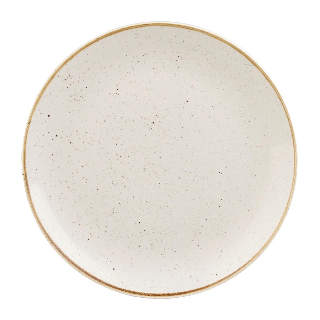 Churchill Stonecast Barley White Coupe Bord