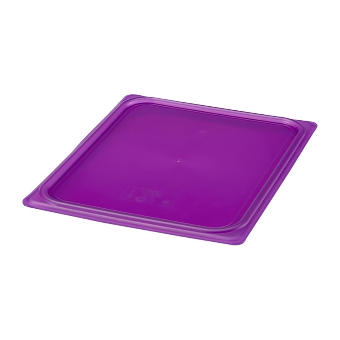 Couvercle hermétique en polypropylène GN 1/2 Cambro Safetrak IML violet