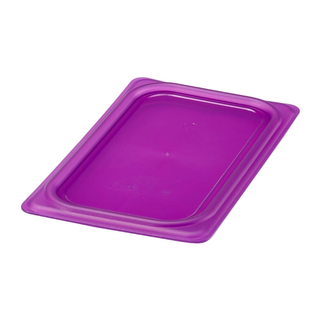 Couvercle hermétique en polypropylène GN 1/4 Cambro Safetrak IML violet