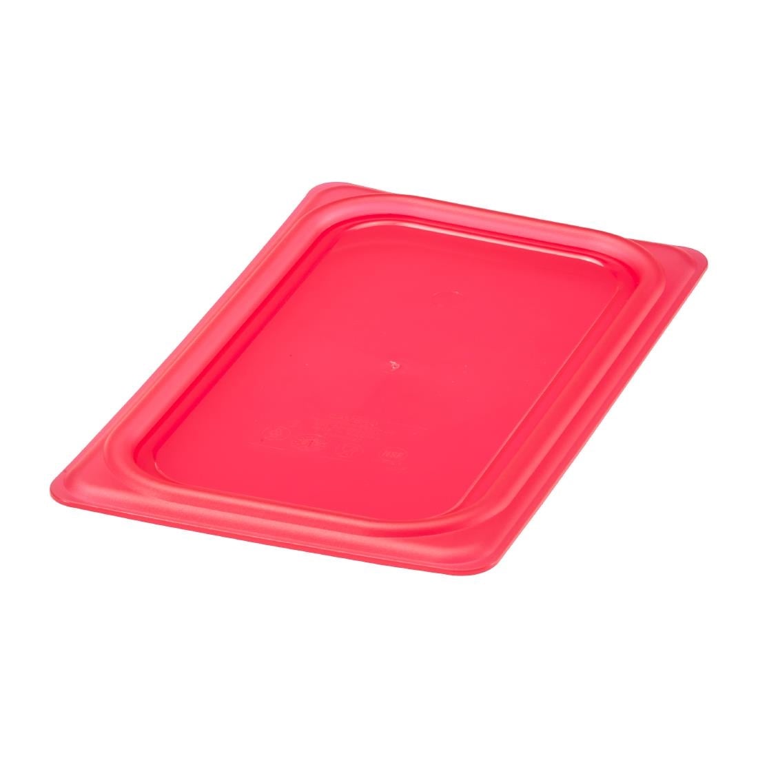 Couvercle hermétique en polypropylène GN 1/4 Cambro Safetrak IML rouge