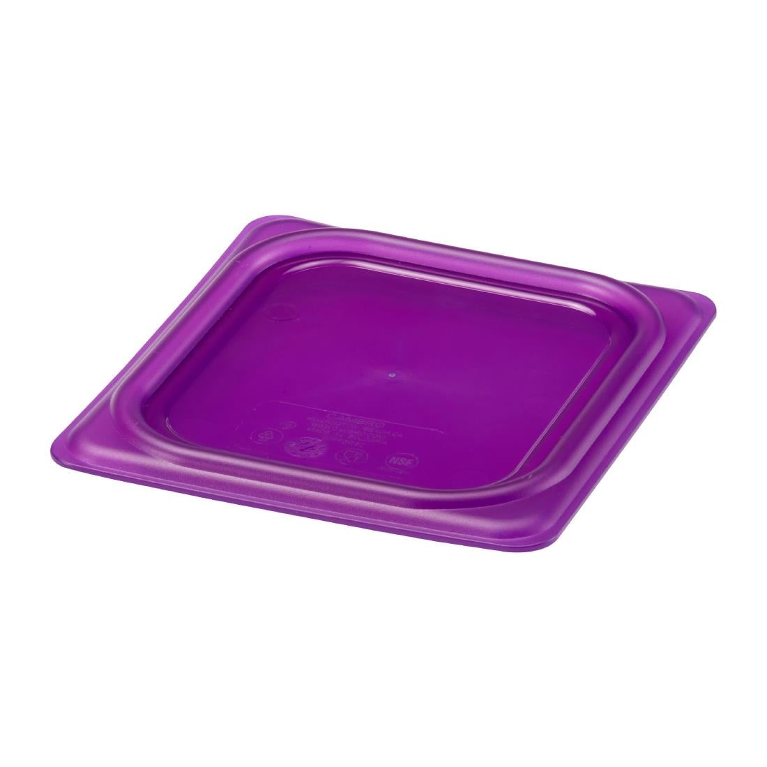 Couvercle hermétique en polypropylène GN 1/6 Cambro Safetrak IML violet