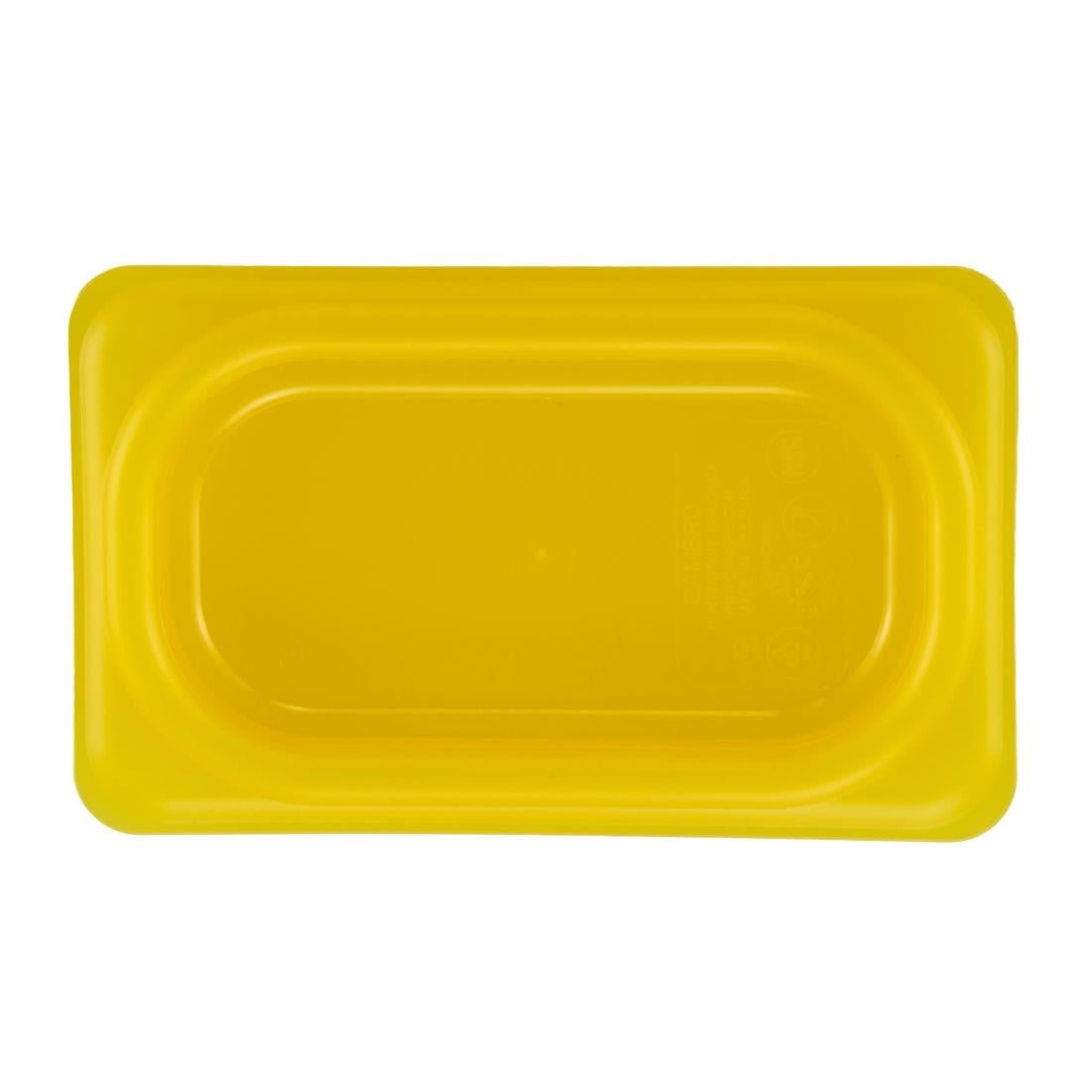 Couvercle hermétique en polypropylène GN 1/9 Cambro Safetrak IML jaune