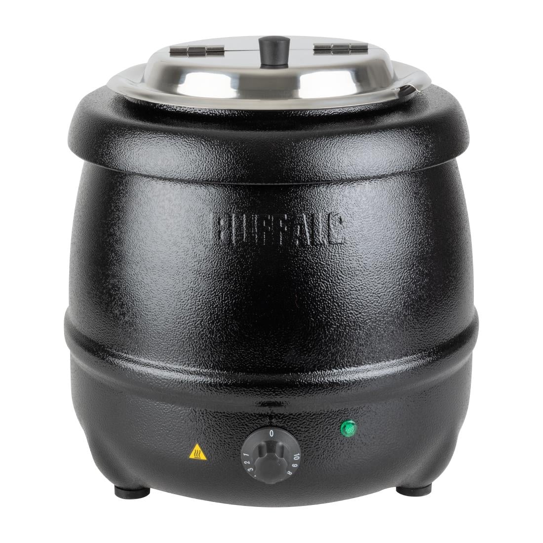 Marmite à soupe noire Buffalo 10L