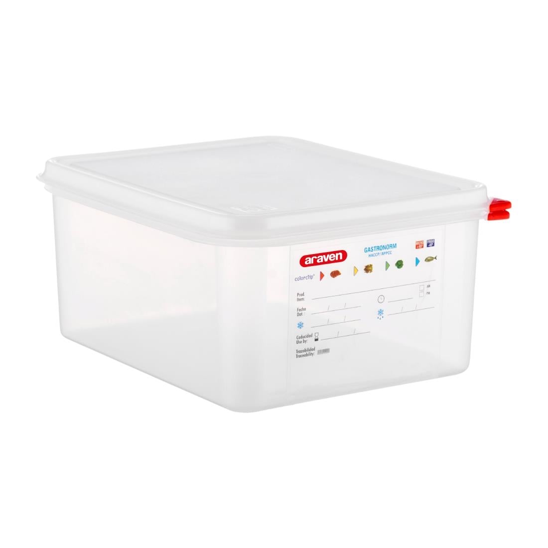 Boîte alimentaire GN 1/2 Araven 10L (lot de 4)